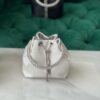 Jimmy Choo Clinch M Drawstring Pouch Bag – At a Glance