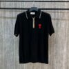 AMI Paris De Coeur Knitted Polo Shirt