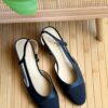 Chanel Slingback Heels – Classic Black & Beige Elegance