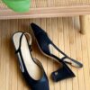 Chanel Slingback Heels – Classic Black & Beige Elegance