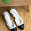 Chanel Slingback Heels – Classic Black & Beige Elegance