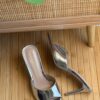 Gianvito Rossi Metallic & Leopard Pointed-Toe Mules