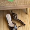 Gianvito Rossi Metallic & Leopard Pointed-Toe Mules