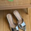 Gianvito Rossi Metallic & Leopard Pointed-Toe Mules