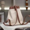 Canvas & Leather Bucket Bag