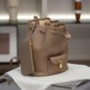 Canvas & Leather Bucket Bag
