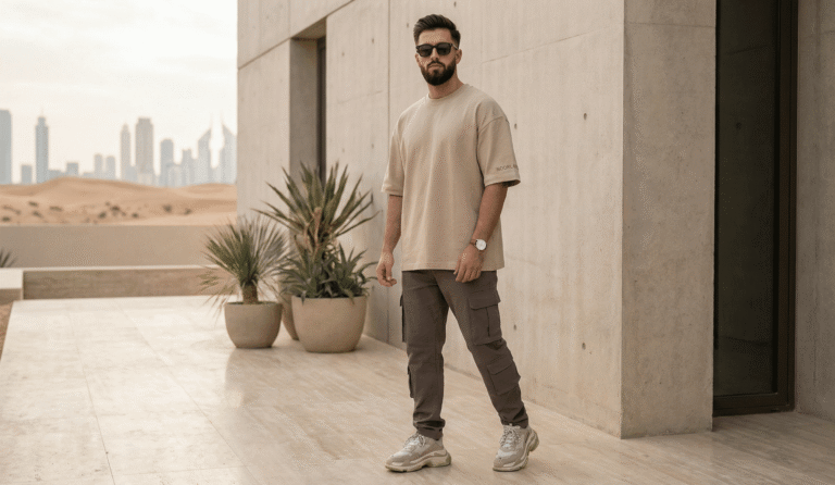 Noorlance Men’s Fashion 2025 oversized t-shirt premium fabric
