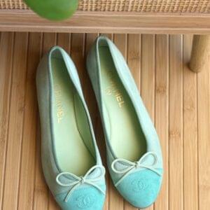 WhatsApp Image 2025-10-24 at 12.50.45 PM Chanel Suede Ballerina Flats – Mint Green Elegance