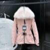 WhatsApp Image 2025-11-18 at 1.20.41 PM (3) Luxury faux-fur hooded women’s winter jacket in pink with belted waist